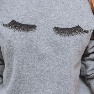VICI EYELASHES COTTON BLEND SWEATSHIRT - Size M.  Worn once.